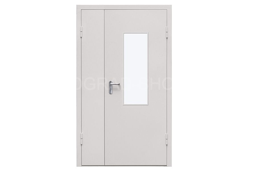 Противопожарная двустворчатая дверь ZAIGER EI60 TW, 1250х2050