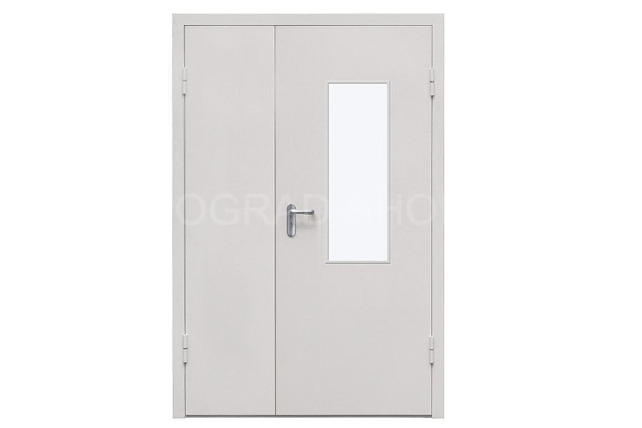 Противопожарная двустворчатая дверь ZAIGER EI60 TW, 1550х2050